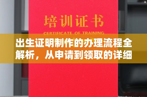 浈江出生证明制作的办理流程全解析，从申请到领取的详细指南